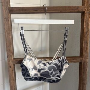Lululemon Athletica Black and Gray Bra with Sleek Design